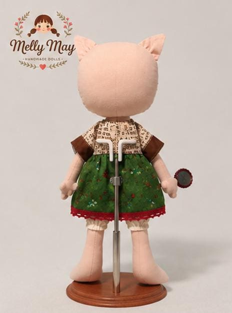 Vintage Traveler Cat Couple – Handmade Art Dolls