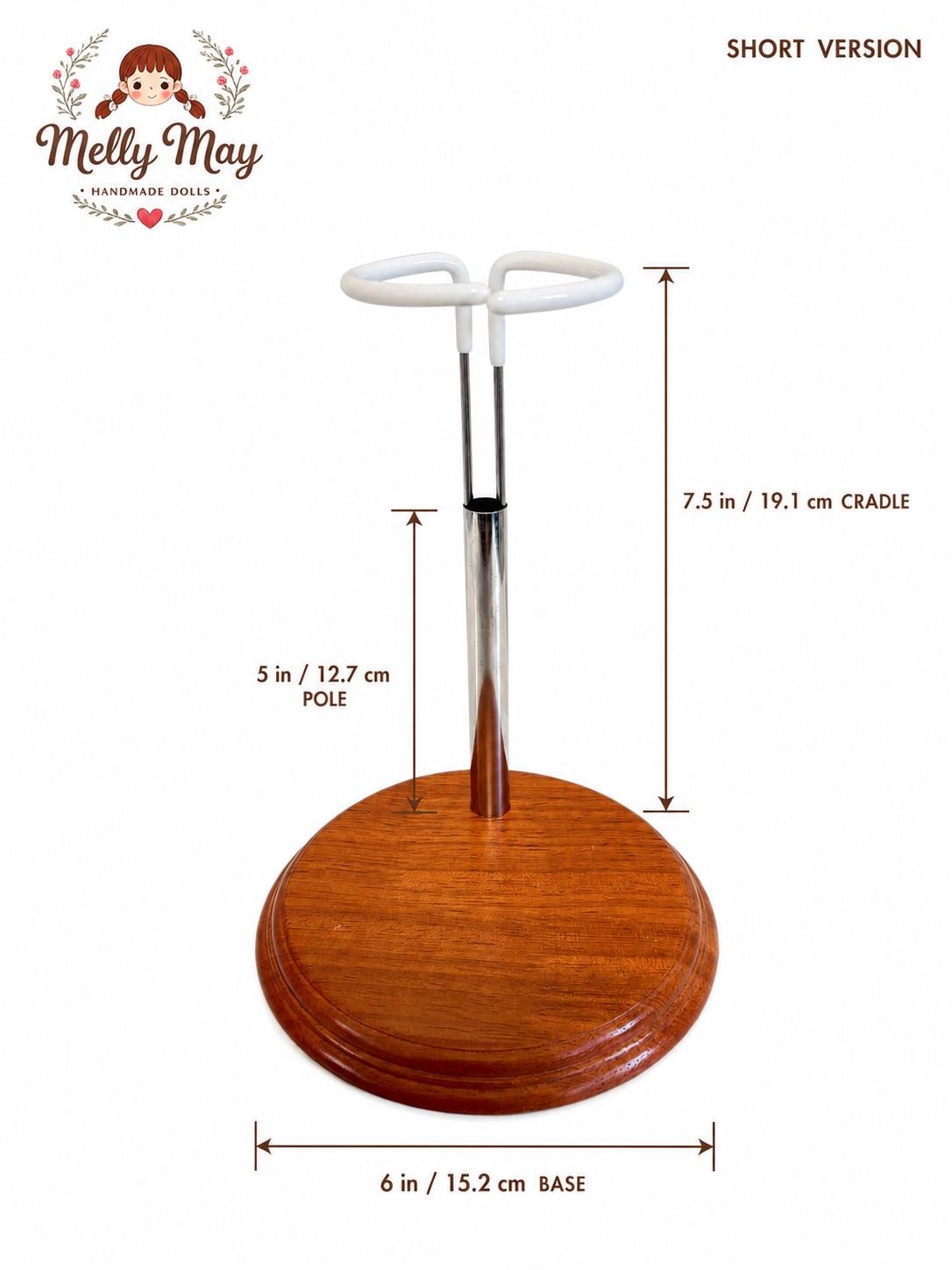 Wooden Doll Display Stand