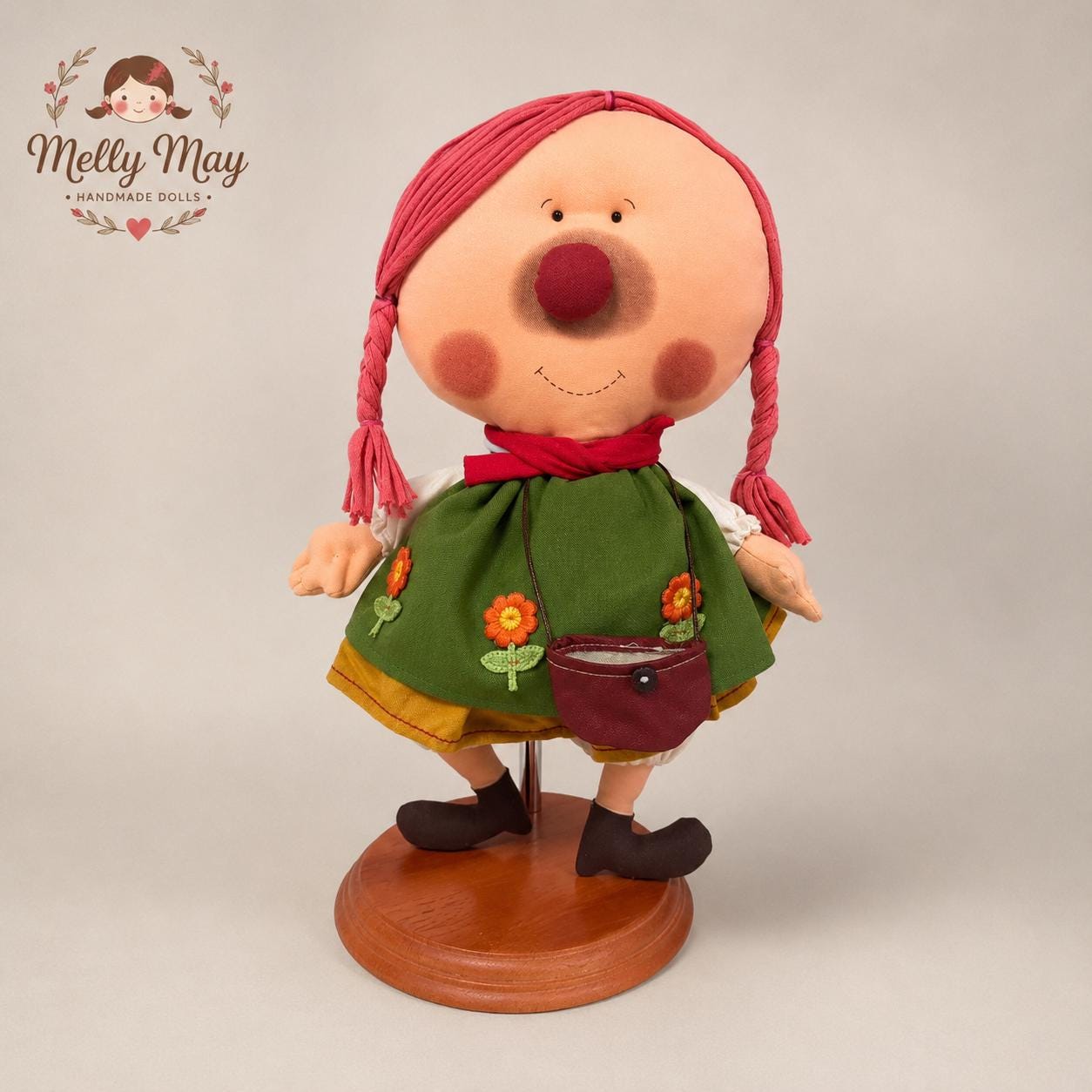 Gulu Couple – Handmade 15-Inch Cloth Art Dolls (Set of 2)