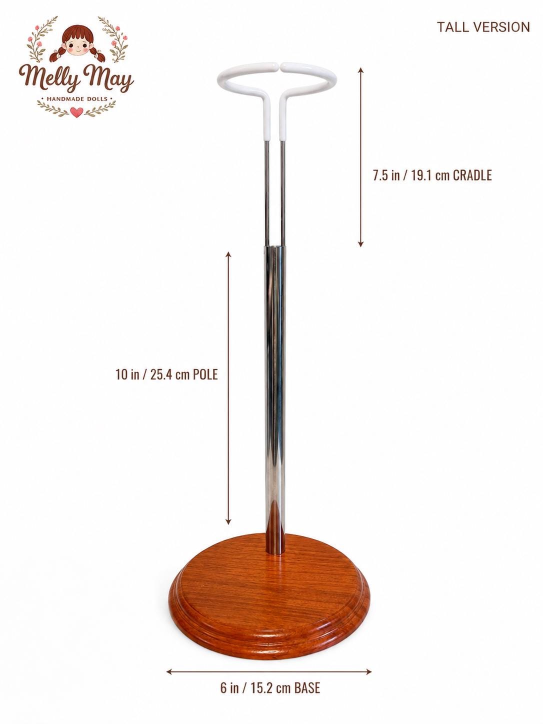 Wooden Doll Display Stand