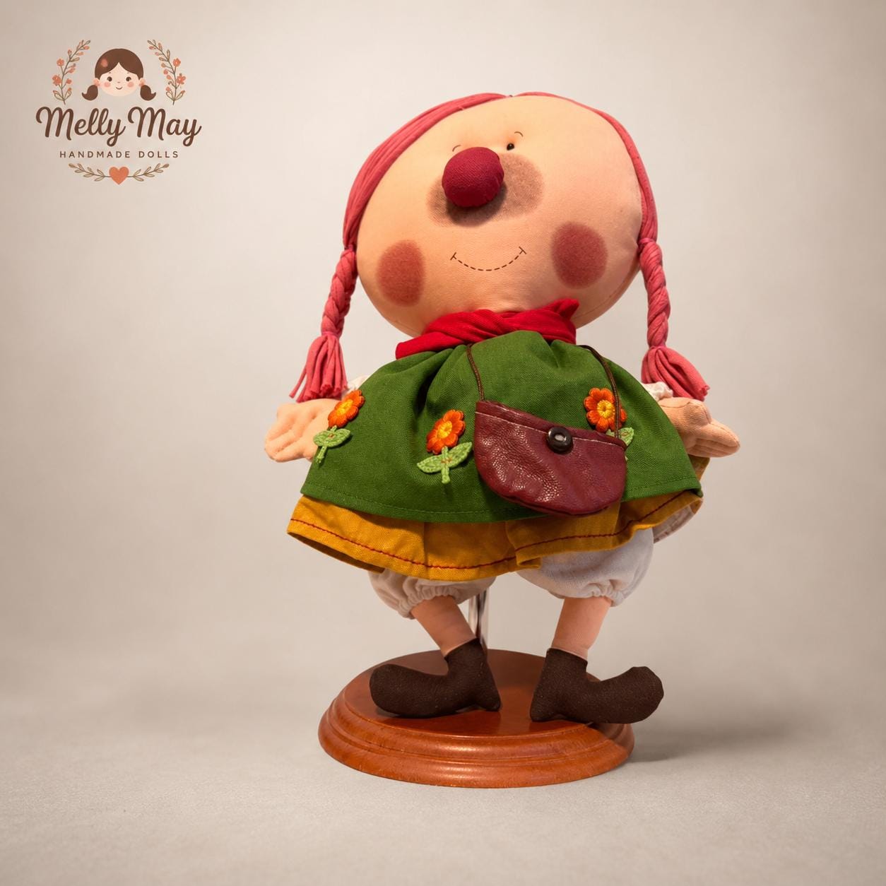 Gulu Couple – Handmade 15-Inch Cloth Art Dolls (Set of 2)