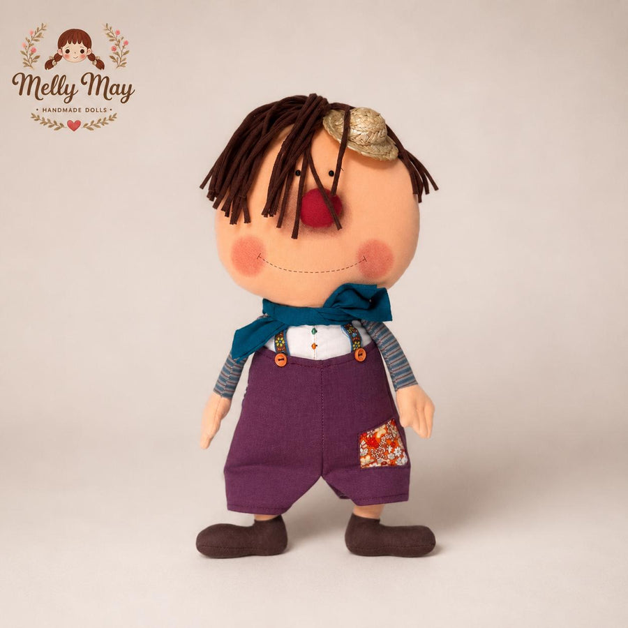 Gulu Handmade Doll, 15 Inch Whimsical Fabric Art Dolls