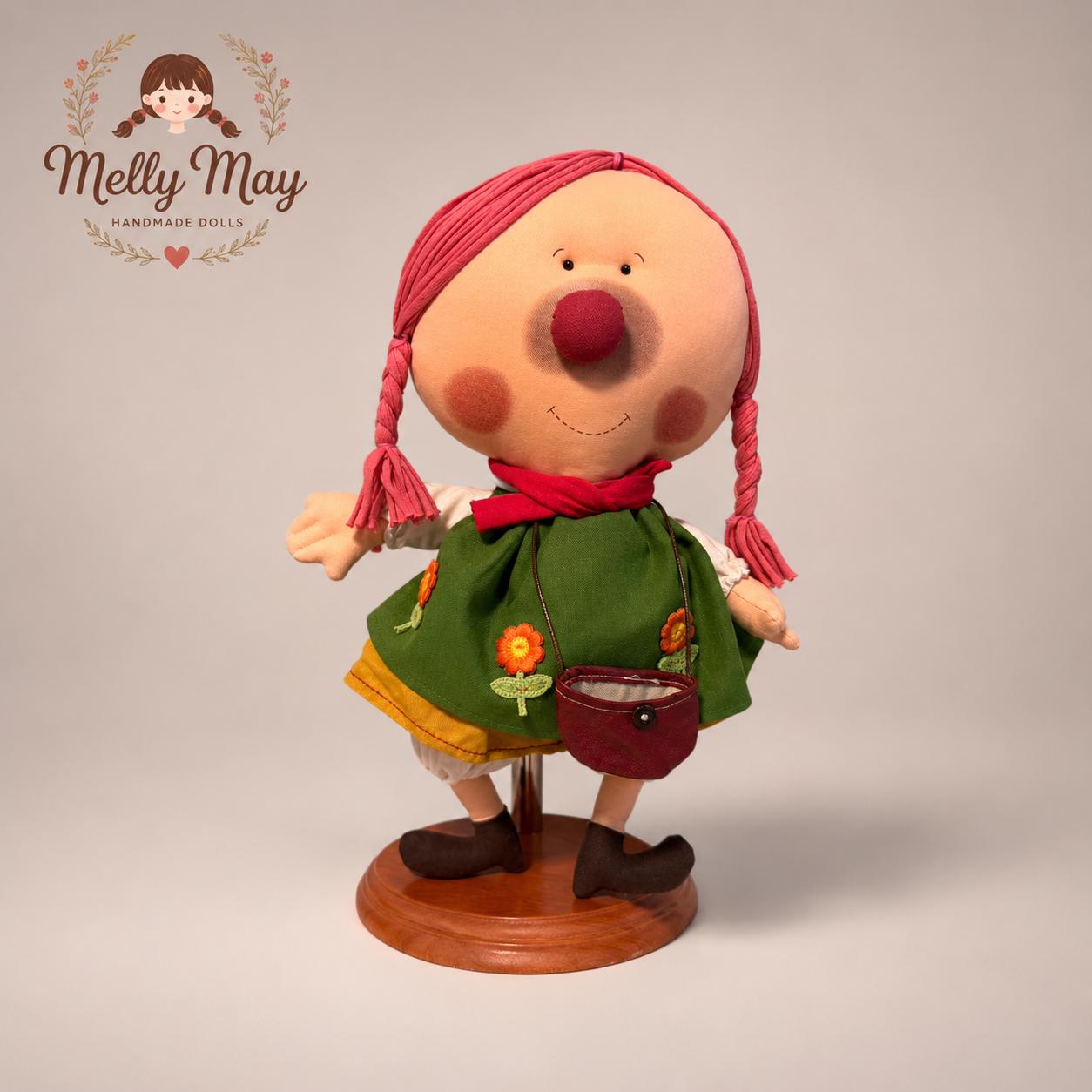 Gulu Couple – Handmade 15-Inch Cloth Art Dolls (Set of 2)